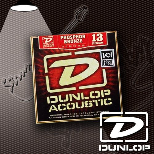 Струны для акустической гитары Dunlop DAP1356 Phosphor Bronze 13-56