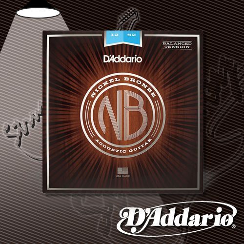 Струны для акустической гитары D'Addario NB1252BT Nickel Bronze