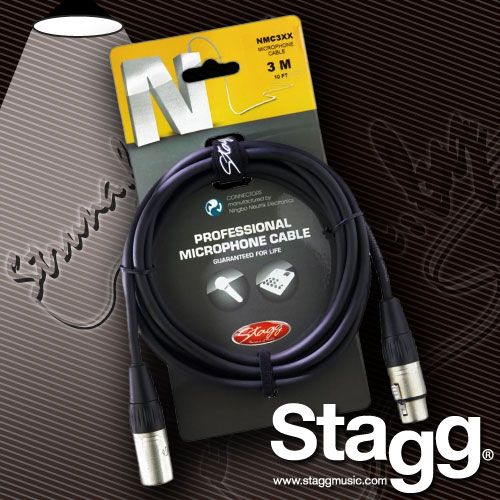Микрофонный кабель Stagg NMC-3R