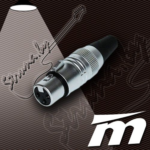Разъем XLR (female) True Magic TX065A. Профессиональный 3-контактный соединительный XLR разъем (F, мама)