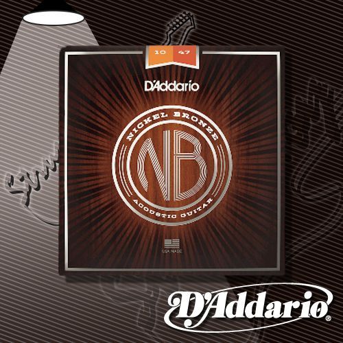 Струны для акустической гитары D'Addario NB1047 Nickel Bronze