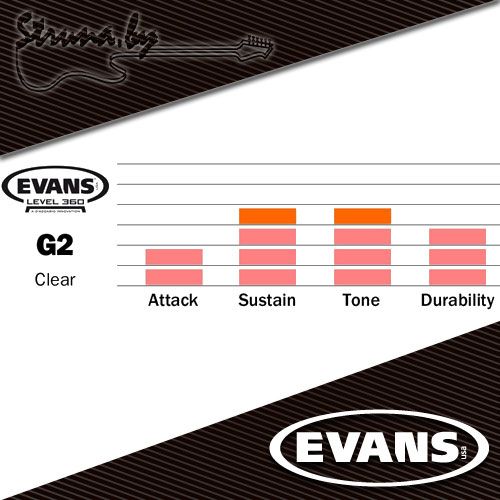 20" пластик для бас-барабана Evans BD20G2 G2 Clear