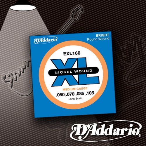 Изображение - Струны для бас-гитары D'Addario EXL-160 XL Medium 50-105 - магазин Struna.by