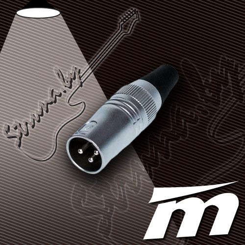 Разъем XLR (male) True Magic TX066A. Профессиональный 3-контактный соединительный XLR разъем (M, папа)