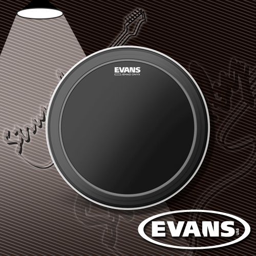 22" пластик для бас-барабана Evans EMAD Onyx BD22EMADONX