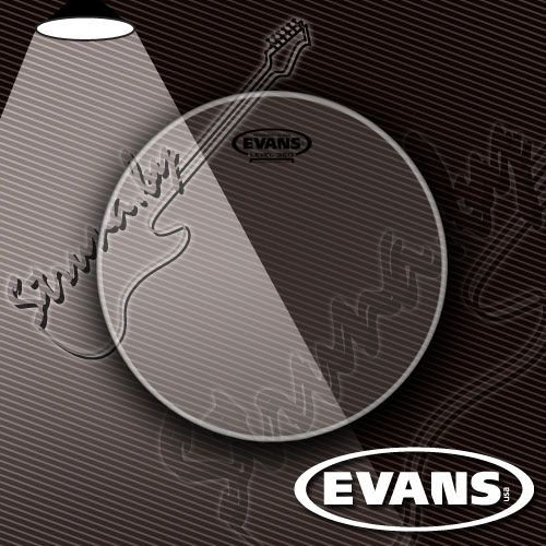 12" резонаторный пластик для том барабана Evans TT12RGL Resonant Glass