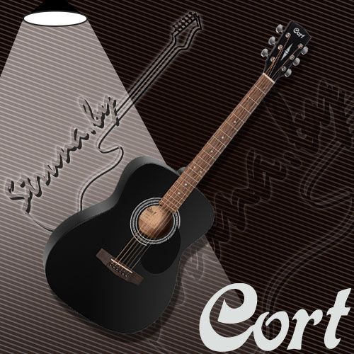 Акустическая гитара Cort AF510 BKS
