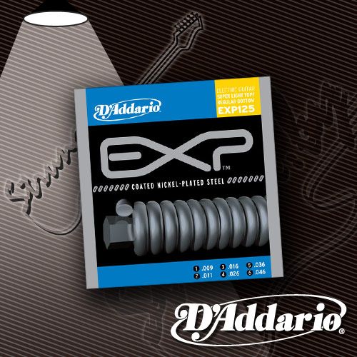 Струны для электрогитары D'Addario EXP125 Coated Nickel 9-46