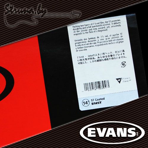 14" пластик для малого барабана Evans B14ST Super Tough