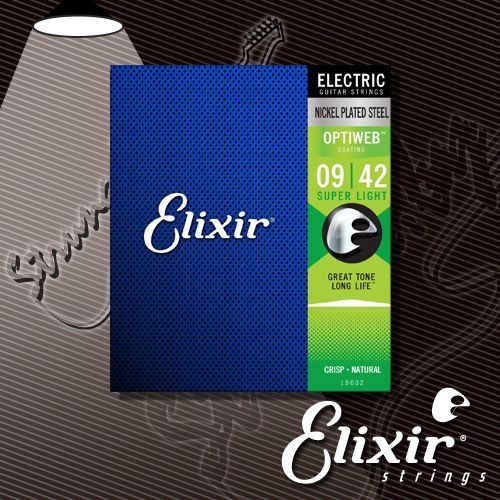 Струны для электрогитары ELIXIR 19002 OPTIWEB Superlight Nickel