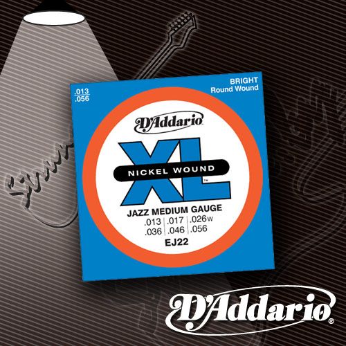 Струны для электрогитары D'Addario EJ-22 XL Jazz 13-56