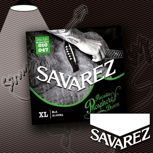 Струны для акустической гитары Savarez A140XL Extra Light 10-47