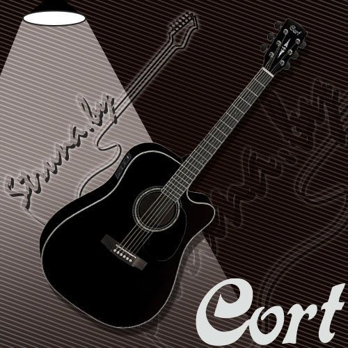 Электро-акустическая гитара Cort MR710F BK