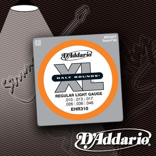 Струны для электрогитары D'Addario EHR-310 XL Half Rounds 10-46