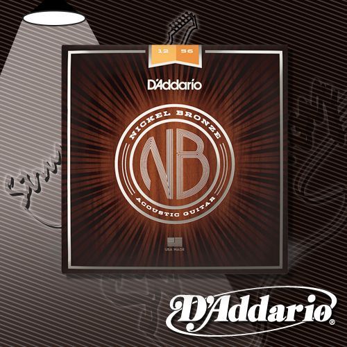 Струны для акустической гитары D'Addario NB1256 Nickel Bronze