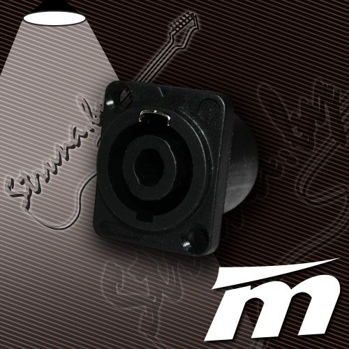 Гнездо для разъема Speacon True Magic TSC005. Профессиональный 4-контактный панельный Speacon разъем