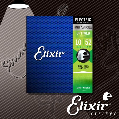 Струны для электрогитары ELIXIR 19077 OPTIWEB Light-Heavy Nickel