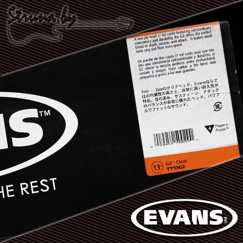 13" пластик для тома/малого барабана Evans TT13G2 G2 Clear
