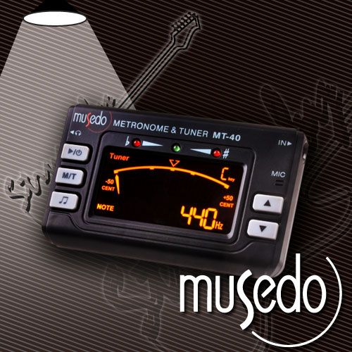 Гитарный тюнер с метрономом Musedo MT-40