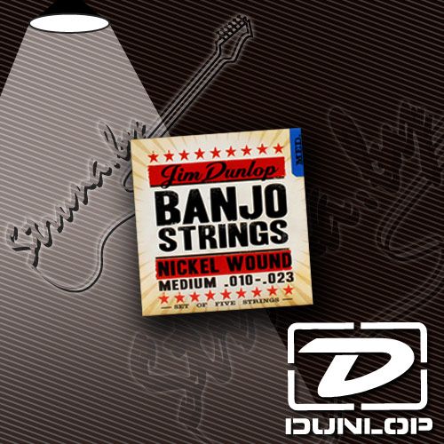 Струны для банджо Dunlop DJN1023 Banjo Nickel Medium 5 String
