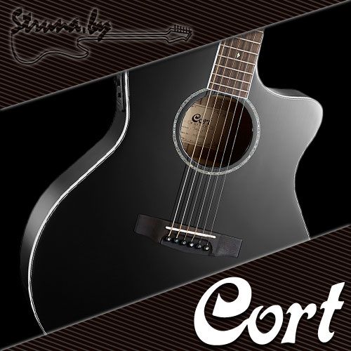 Электро-акустическая гитара Cort GA5F BK