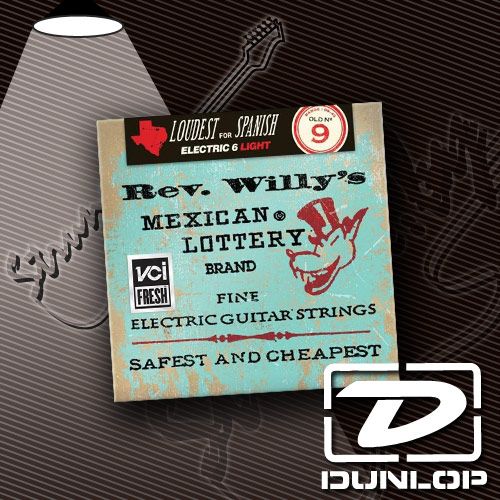 Струны для электрогитары Dunlop RWN0942 Rev. Willy's Lottery 9-42