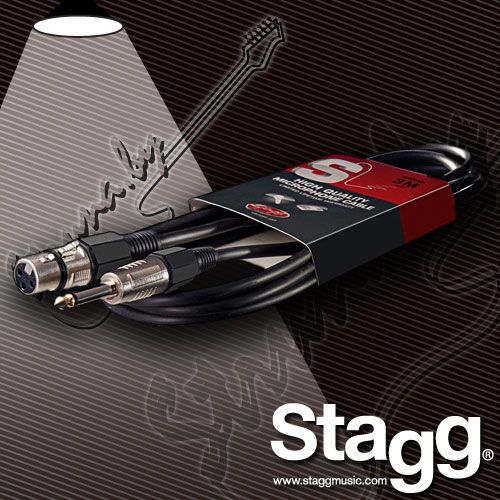 Микрофонный кабель Stagg SMC3XP XLR(F)-Jack(1/4)