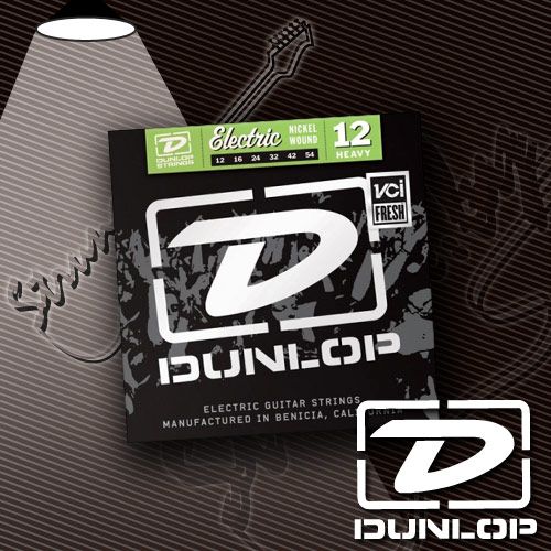 Струны для электрогитары Dunlop DEN1254 Nickel Wound 12-54