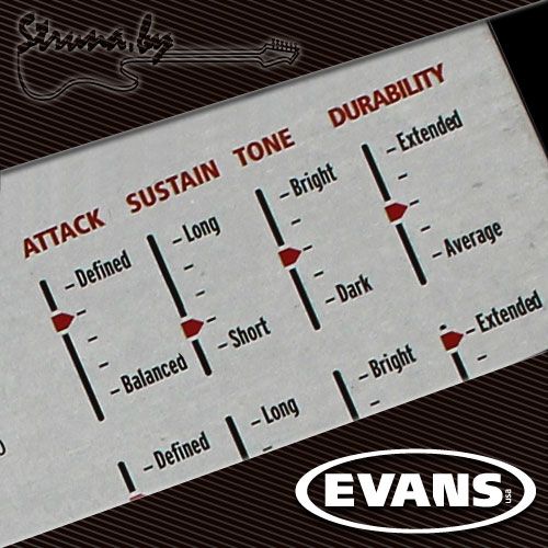 14" пластик для малого барабана Evans B14HDD Heavy Duty Dry