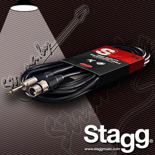 Микрофонный кабель Stagg SMC10XP XLR(F)-Jack(1/4)