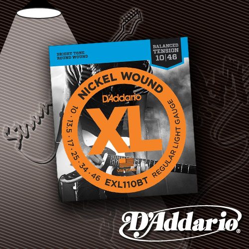 Струны для электрогитары D'Addario EXL-110BT XL Nickel Wound 10-46