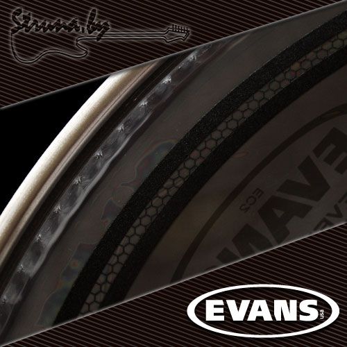 13" пластик для тома/малого барабана Evans TT13EC2S EQ2 Clear