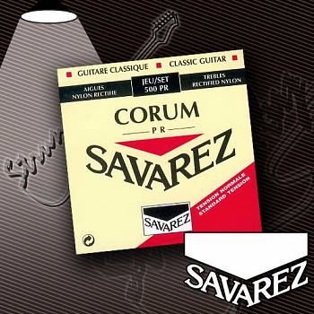 Струны для классической гитары Savarez 500PR Rectified New Cristal Corum