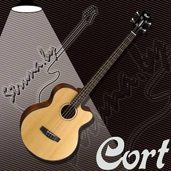 Акустическая бас-гитара Cort AB850F Acoustic Bass (с чехлом) NAT