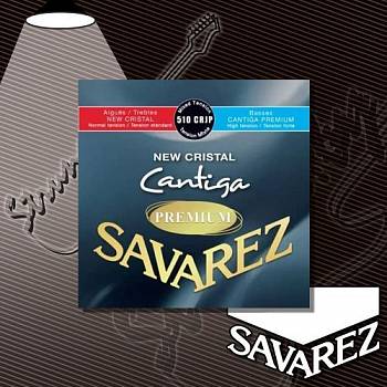 Струны для классической гитары Savarez 510CRJP NEW CRISTAL CANTIGA PREMIUM RED/BLUE