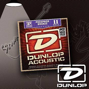 Струны для акустической гитары Dunlop DAP1152 Phosphor Bronze 11-52