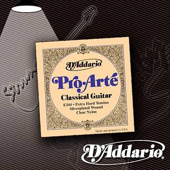 Струны для классической гитары D'Addario EJ-44 Pro-Arte Nylon Extra Hard